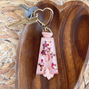 Special Heart Edition* Blush Letter Keychain