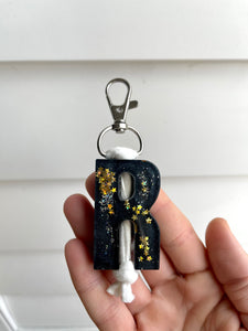 Starry Night Letter Keychains